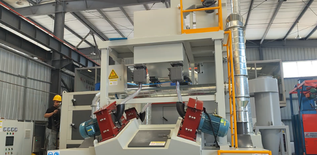 长治板材除锈强化，通过式抛丸机应用案例