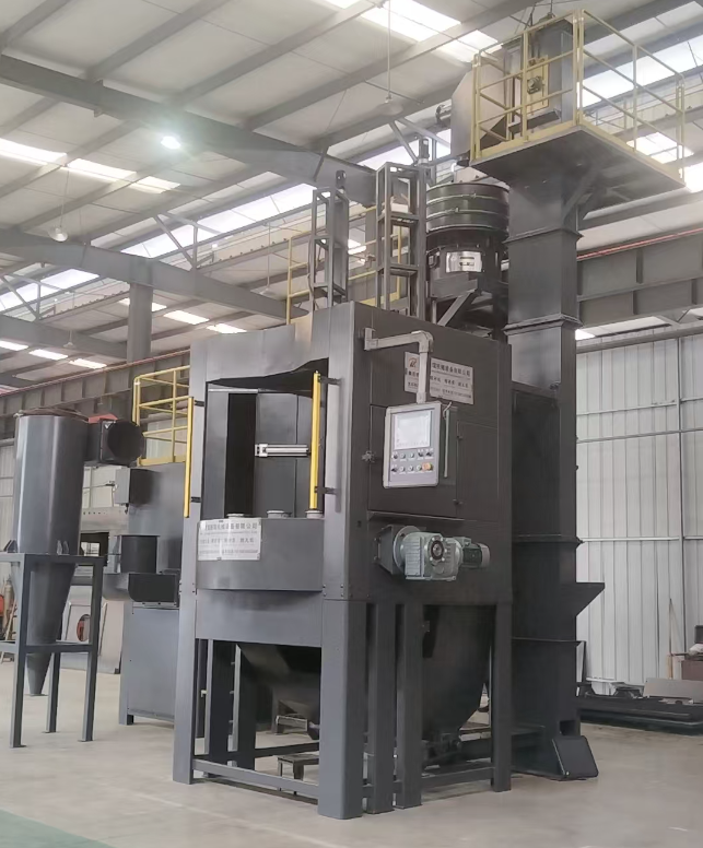 长治转盘式喷砂机 提升圆形工件处理效率